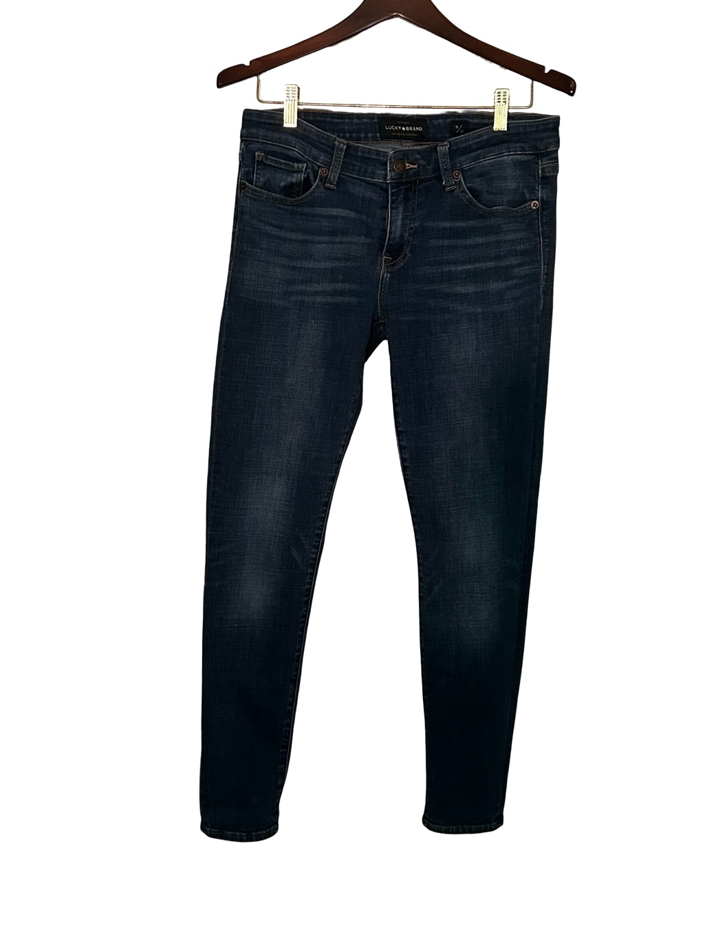 Lucky Brand Womens Skinny Jeans In Dark Indigo Wash